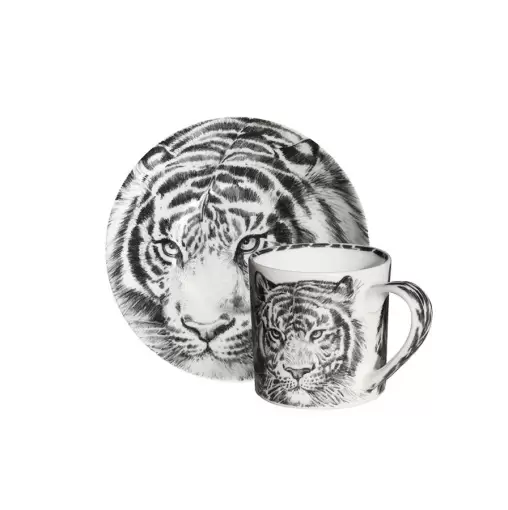 Чашка с блюдцем 100 мл Tiger Wild Spirit Taitu кофейная