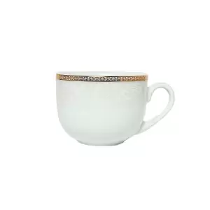 Чашка чайная 8 см Riva Gold Zarin белая