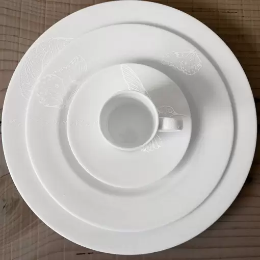 Тарелка обеденная 27 см Bianco&Bianco Taitu белая