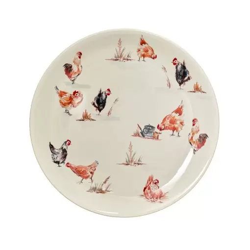 Обеденная тарелка 27 см Country Farmyard Grace by Tudor белая