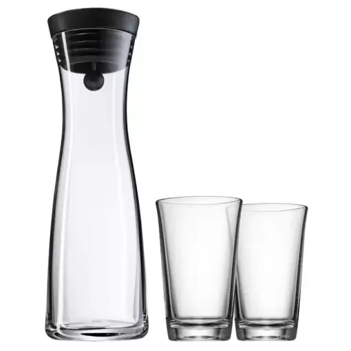 Графин для воды 1 л со стаканами Basic WMF прозрачный 3 предмета