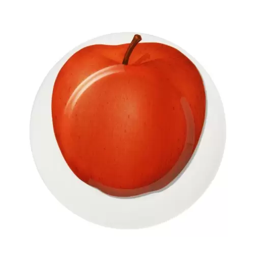 Тарелка десертная 21,5 см Apple Freedom Taitu красная