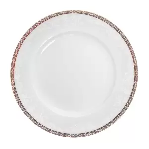 Обеденная тарелка 25 см Riva Gold Zarin белая