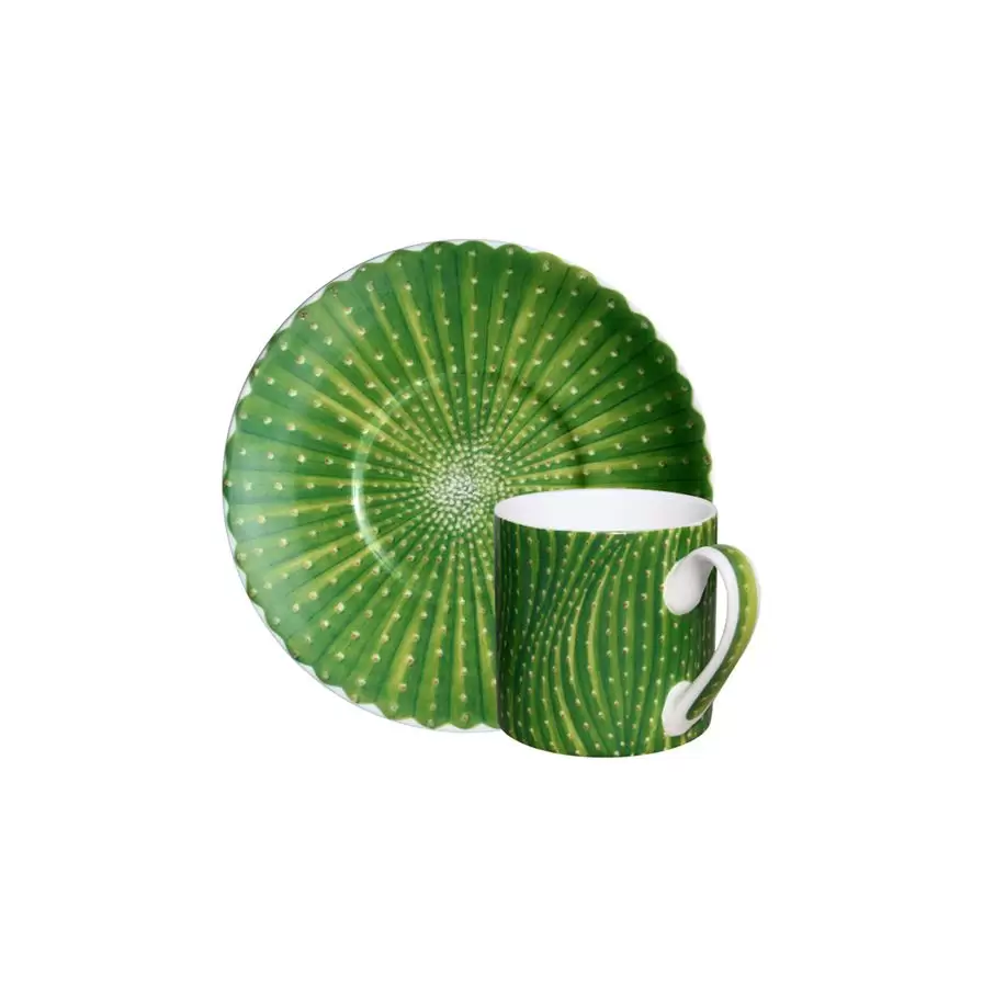 Чашка с блюдцем 100 мл Cactus Taitu кофейная