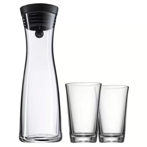 Набор графин для воды 1л, 2 стакана для воды 0,25 л BASIC